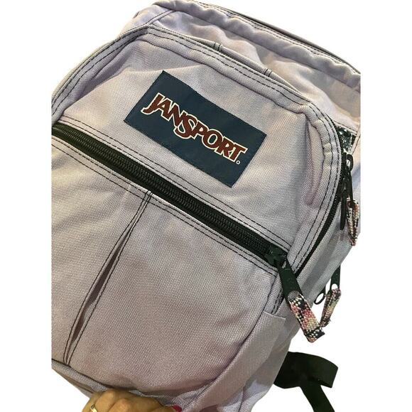JANSPORT BACKPACK LAPTOP COMPUTER PASTEL LILAC POCKETS SCHOOL COLLEGE VERSATILE - Picture 16 of 16